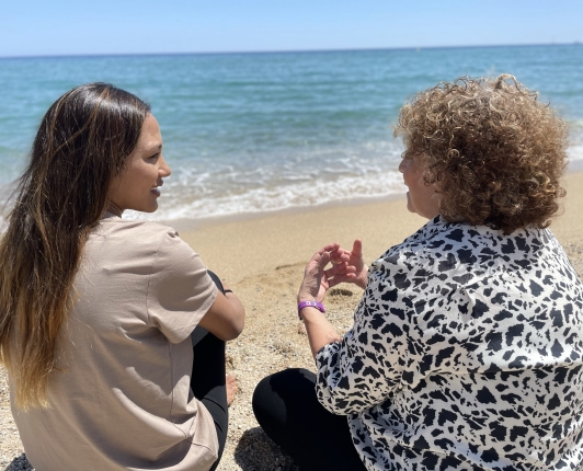 Roser Díaz i Maria Ventayol, membres de l'equip SAER