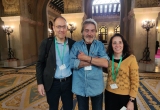Salvador Maneu, Carles Olesti i Tere Bermmúdez al Parlament de Catalunya
